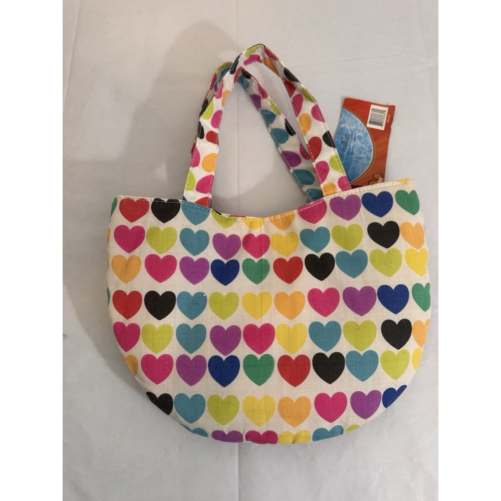Disney High School Musical Heart Print Canvas Tote Purse Bag Y2K Movie Cast Rare - Picture 3 of 6